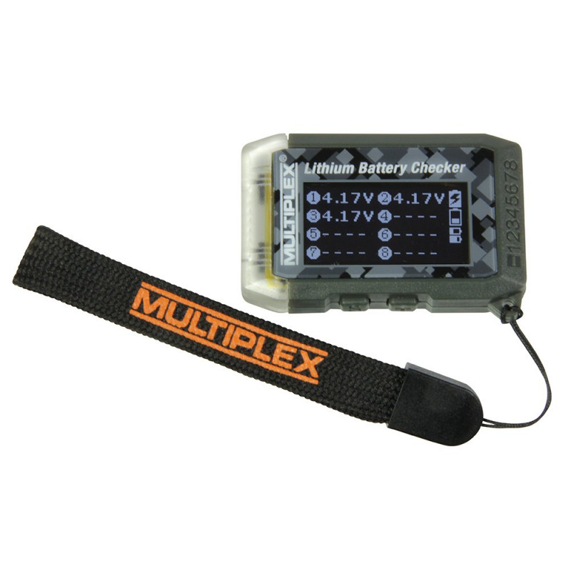 Multiplex Batteritestare och modellsökare