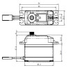 Savöx SV-1270TG Servo 35Kg 0,11s HV Alu Coreless Titandrev