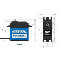 Kavan GO-1053MG (0.17s/60°, 20.0kg.cm)