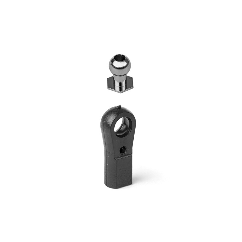 Kavan Ball Links M3, Hexbase Ball Utsida 6,0mm v/h Holl 3,0mm, 10 st.