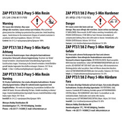 Zap PT-37 Z-Poxy Lim V2 5-min 118ml