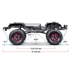 Traxxas TRX-4 Sport Scale Crawler High Trail Truck 1/10 RTR Blå