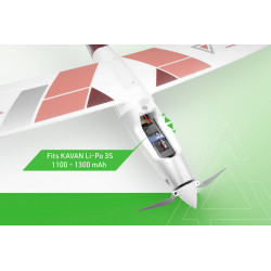 KAVAN Alpha V2 1500mm ARF - röd