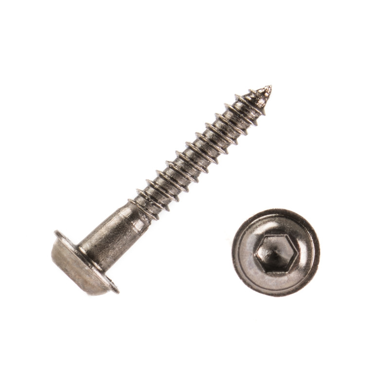 Servoskruv svart 2x15mm (20 st)