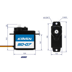 GO-07 (0,10s/60°, 0,9kg.cm)