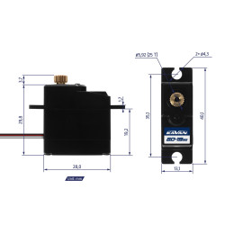 GO-19MG (0,14s/60°, 2,0 kg.cm)